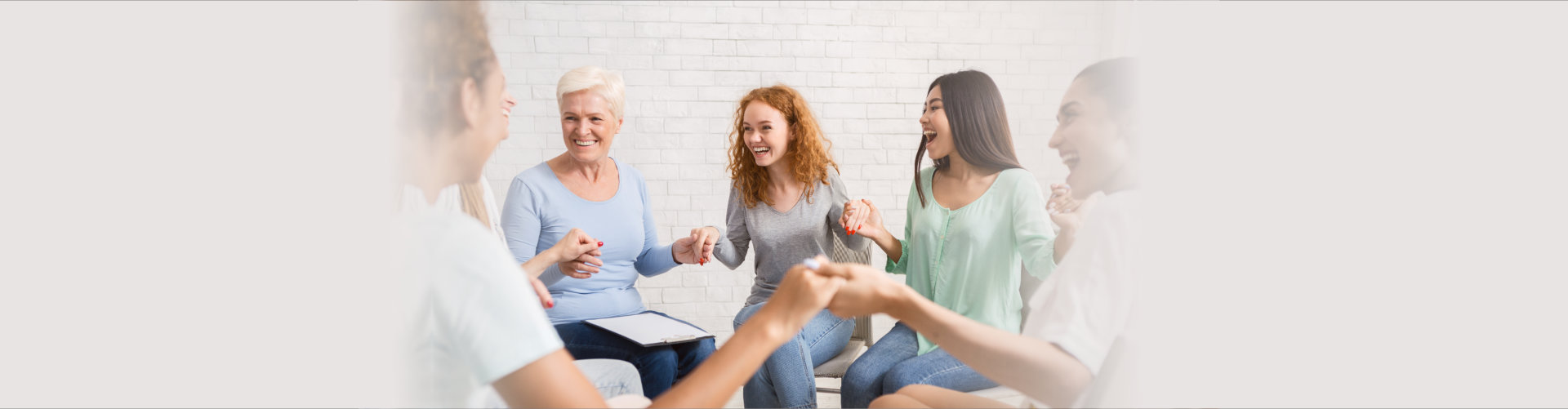 group of people smiling